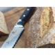 nůž na chléb + bambusové prkénko 400x250x50 frézované