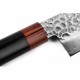 Santoku 180mm-Suncraft Wood-Damascus-japonský kuchyňský nůž-Tsuchime- VG10–33 vrstev