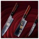 sada 3 nožů Dellinger JOSHI Sakura, včetně brusného kamene 1000/6000