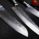 Nakiri-Mini 100mm-Suncraft Senzo Classic-Damascus-japonský kuchyňský nůž-Tsuchime- VG10–33 vrstev