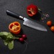 Nakiri-Mini 100mm-Suncraft Senzo Classic-Damascus-japonský kuchyňský nůž-Tsuchime- VG10–33 vrstev