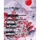 japonský nůž HIGONOKAMI mini s červeným pouzdrem