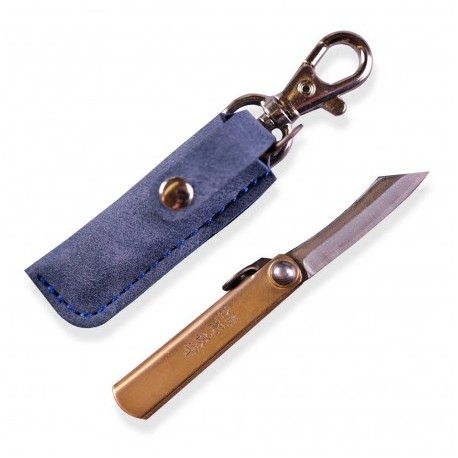 japonský nůž HIGONOKAMI mini s modrým pouzdrem