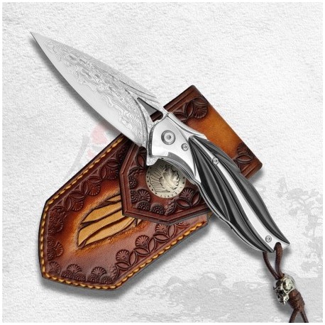 nůž zavírací Dellinger Cloverleaf VG-10 Damascus