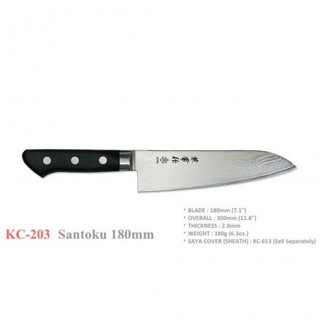 nůž Santoku 180mm Kanetsune KC-200 Series
