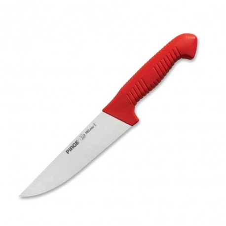 řeznický porcovací nůž 135 mm - červený, Pirge PRO 2002 Butcher
